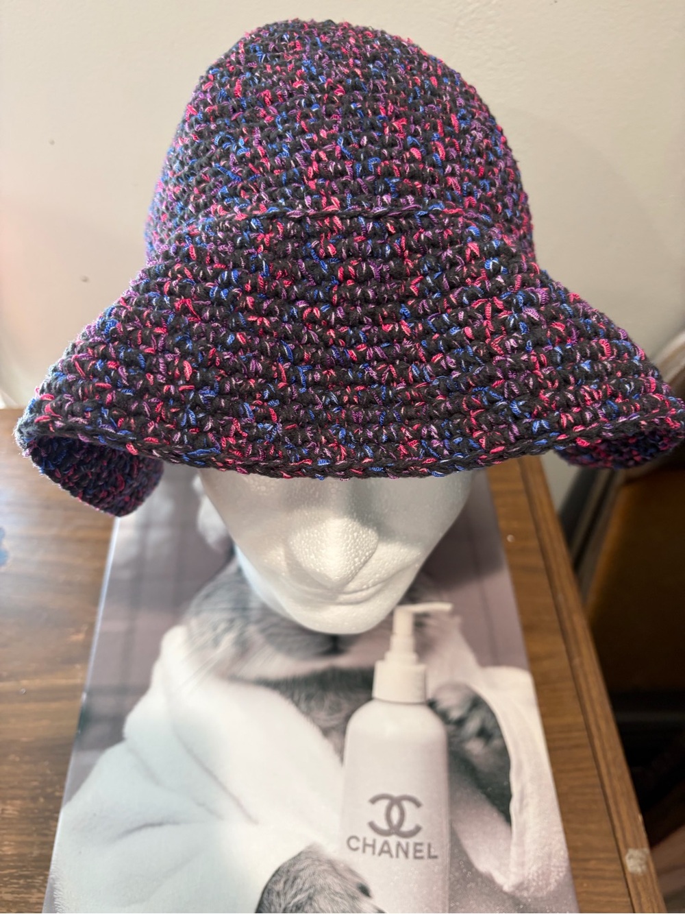 Hand Crafted Multicolor Tweed Bucket Hat